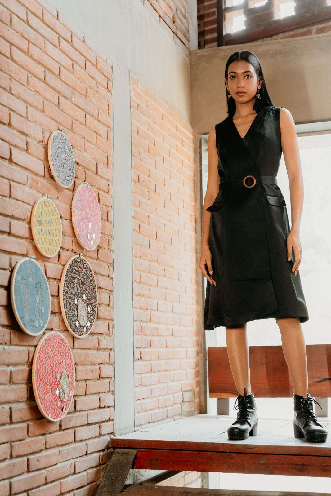 Shadow Lapel Dress