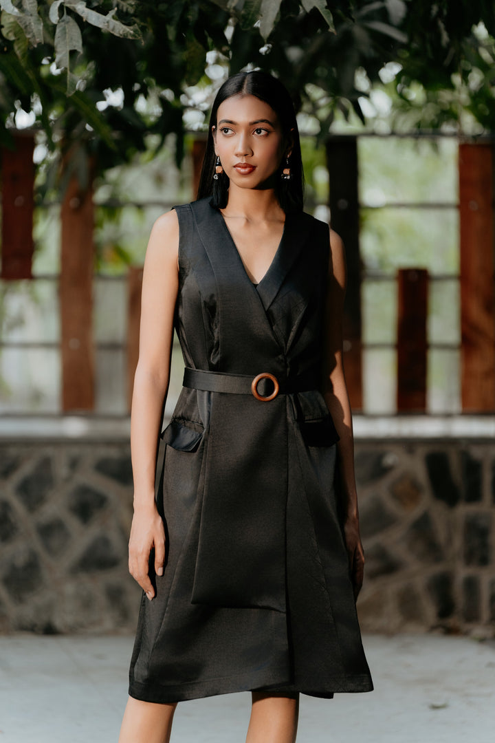 Shadow Lapel Dress