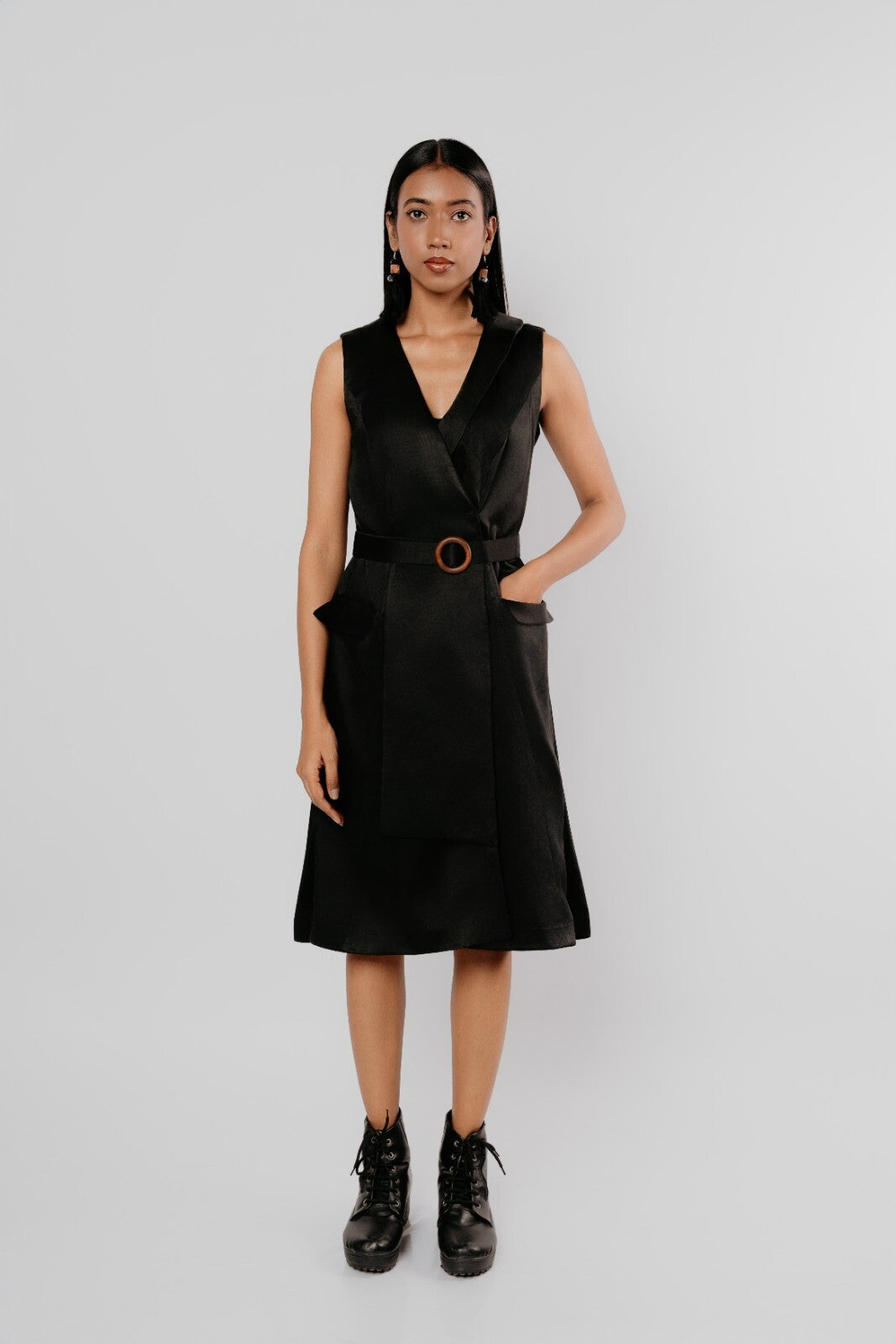 Shadow Lapel Dress