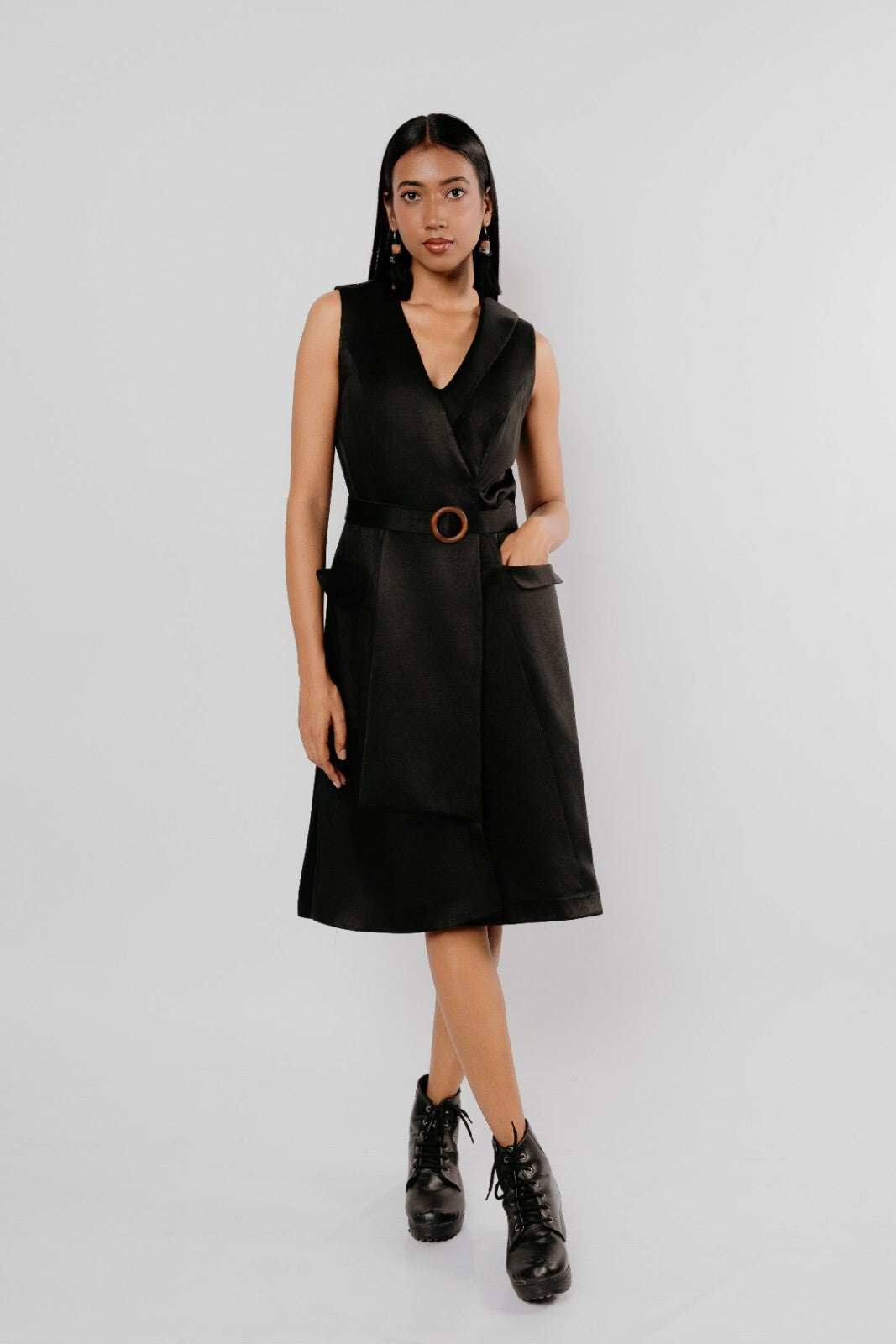 Shadow Lapel Dress