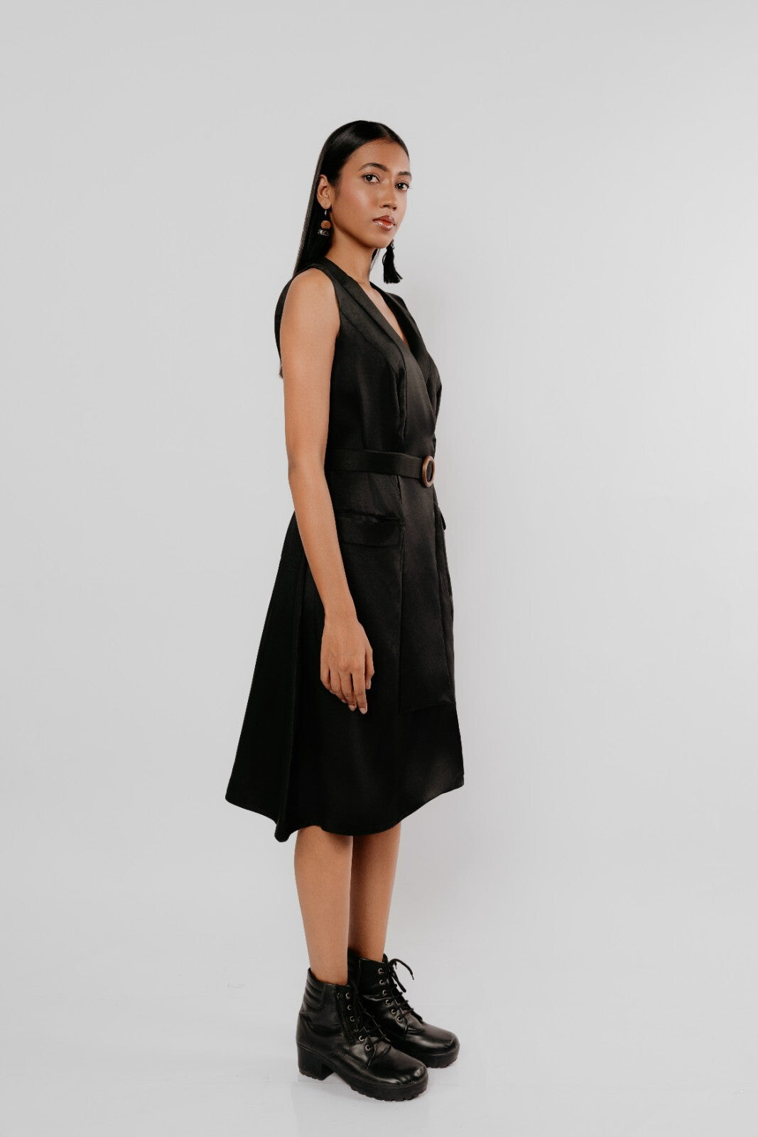 Shadow Lapel Dress