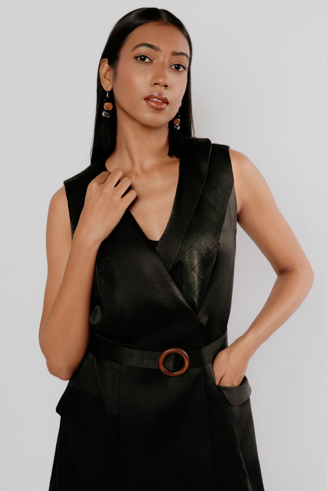 Shadow Lapel Dress